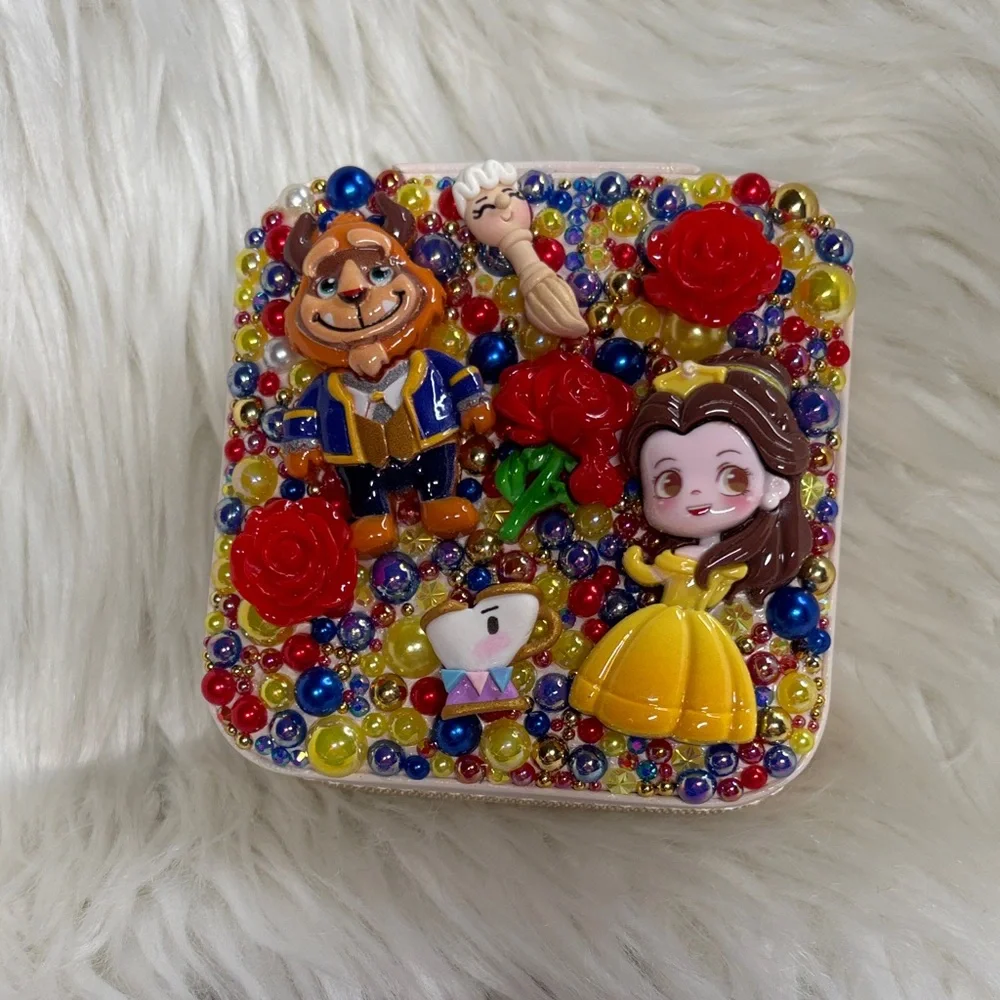 Colorful Disney-Themed Jewelry Box the beauty and the beast
